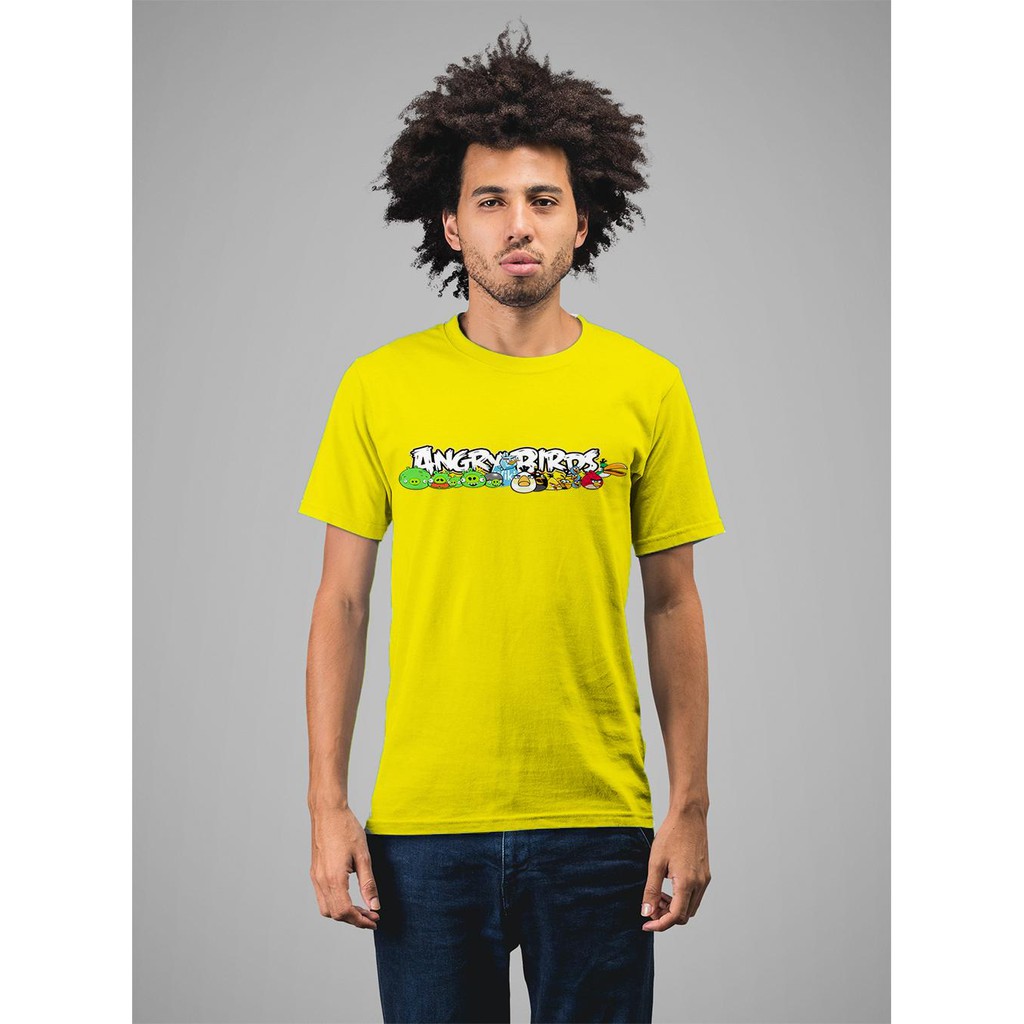 Áo thun in hình Chữ angry bird và những chú chim giân dữ