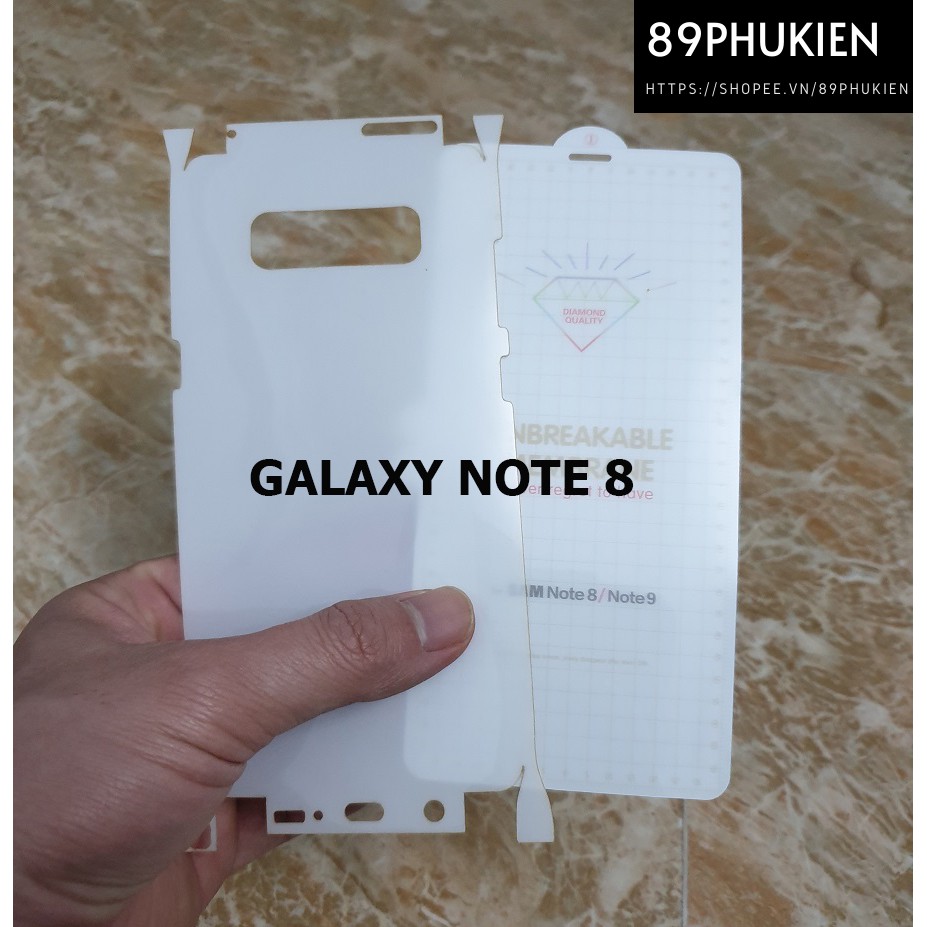 Bộ PPF chống xước 2 mặt Galaxy Note 8