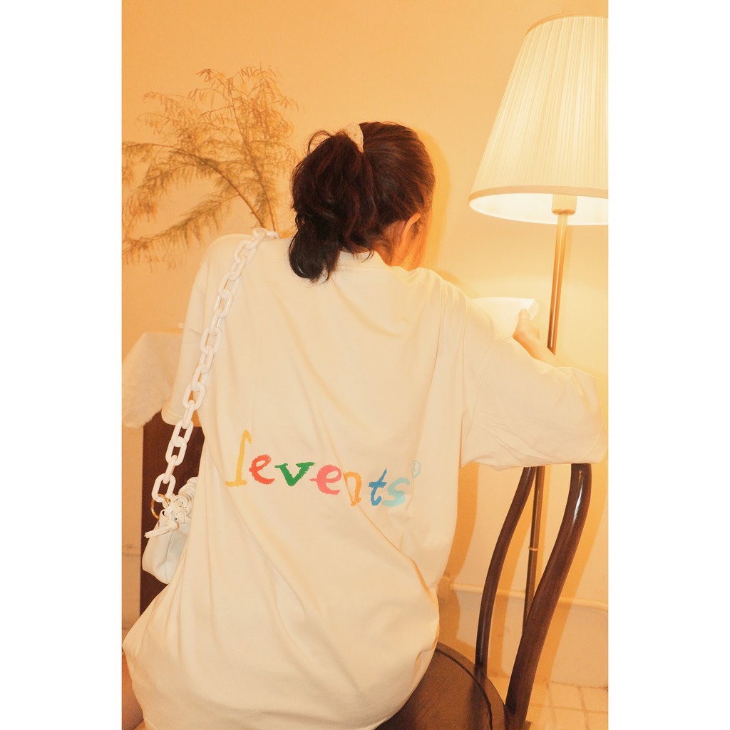 Áo thun LEVENTS Loveyou300k Special/ Cream tee local brand unisex ulzzang form rộng | WebRaoVat - webraovat.net.vn