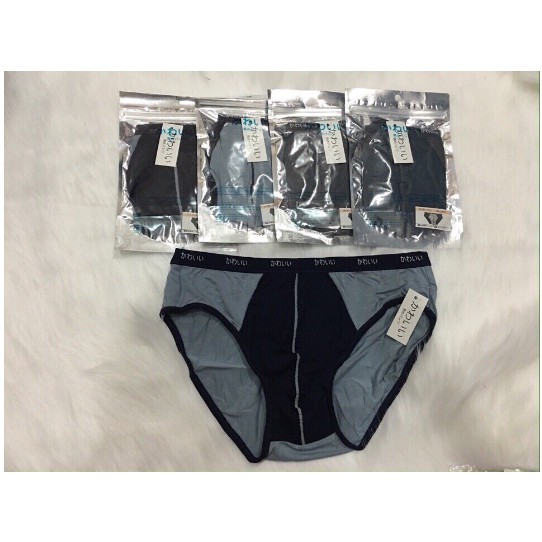 Combo 5 Quần Sịp Chéo Nam xuất Nhật Loại 1 Túi Zip Bạc
