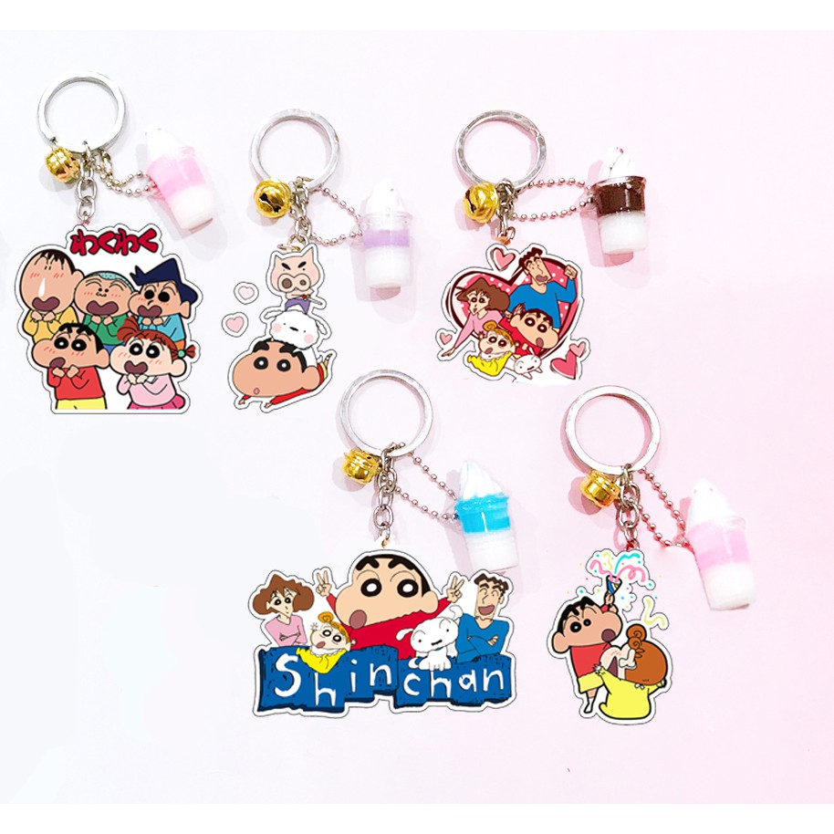 Móc khoá shin ly kem MKK18 móc khoá cậu bé bút chì cute dễ thương hoạt hình thần tượng