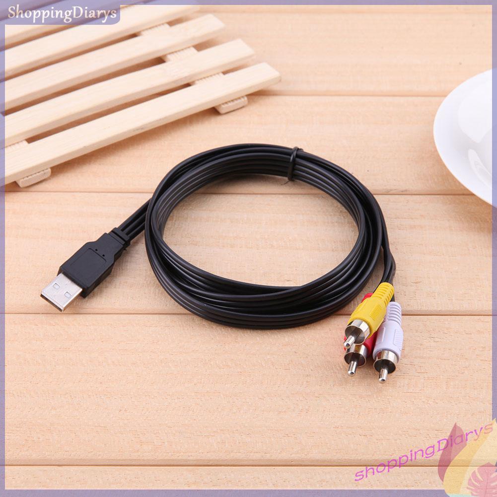 Cáp Chuyển Đổi 1.5m 5ft Usb A Sang 3 Rca Av A/V Tv