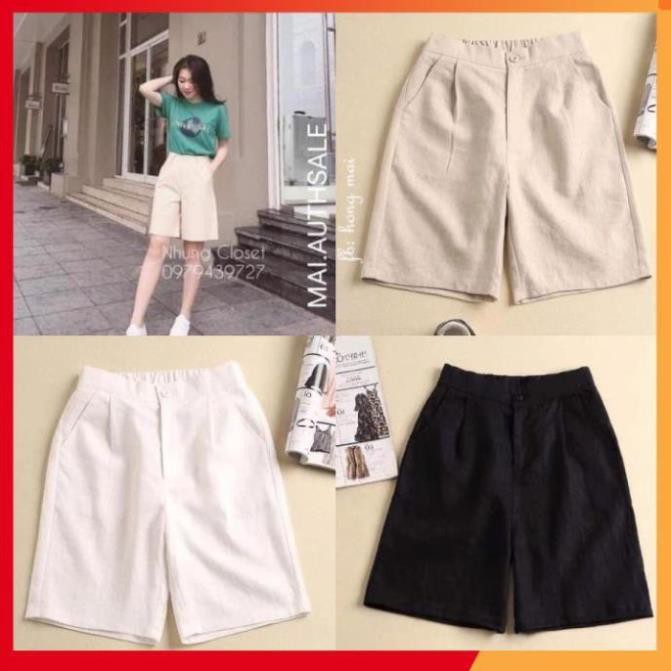 [XẢ HÀNG] Quần Ngố Đũi Cao Cấp Ống Suông