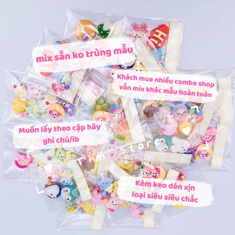 {Tím.Store} SET CHARM ICON CÓ KEO DÁN TRANG TRÍ ĐIỆN THOẠI, BÌNH NƯỚC DECOR DIY HANDMADE XINH XẮN GIÁ RẺ