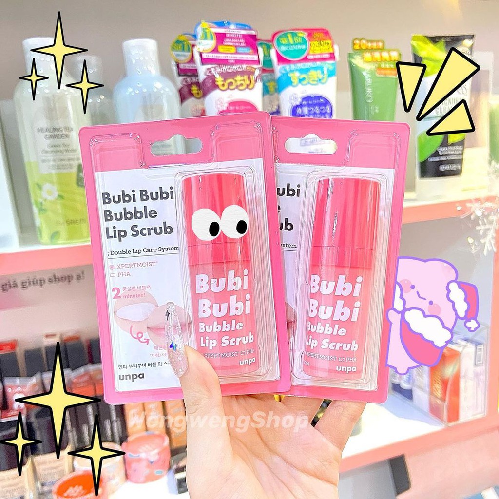 (Mẫu mới 2021) Tẩy da chết môi Unpa Bubi Bubi Lips | BigBuy360 - bigbuy360.vn