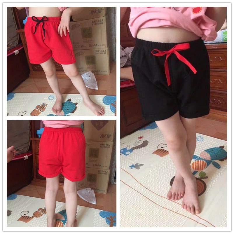 Quần Short Cotton Lưng Thun Co Giãn Màu Trơn Thời Trang Mùa Hè Mới 2021 Cho Bé