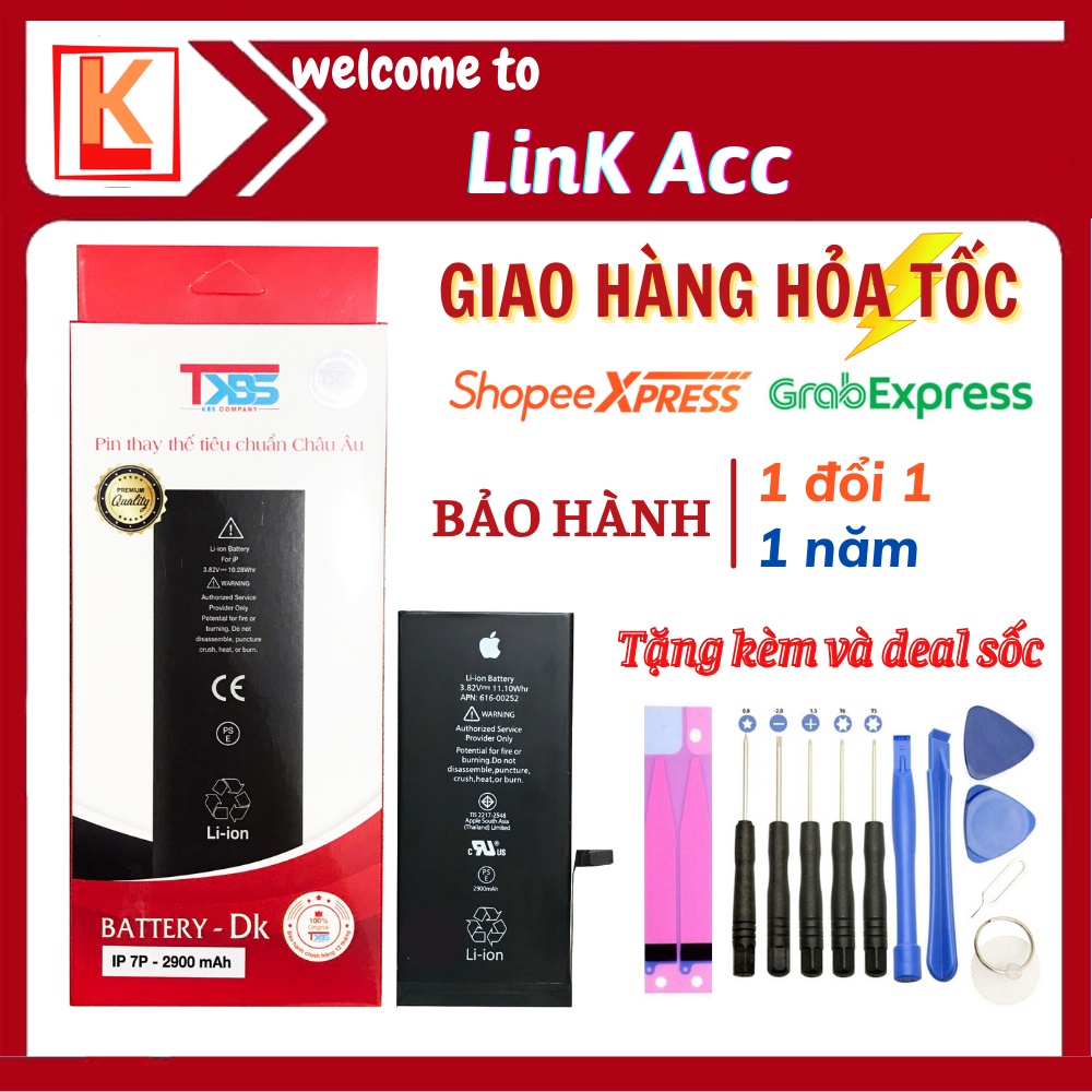 [Chính hãng] Pin iphone KBS 5, 5s, 5se, 6, 6s, 6plus, 6splus, 7, 7plus, 8, 8plus, x, xs, xsmax chuẩn EU châu Âu