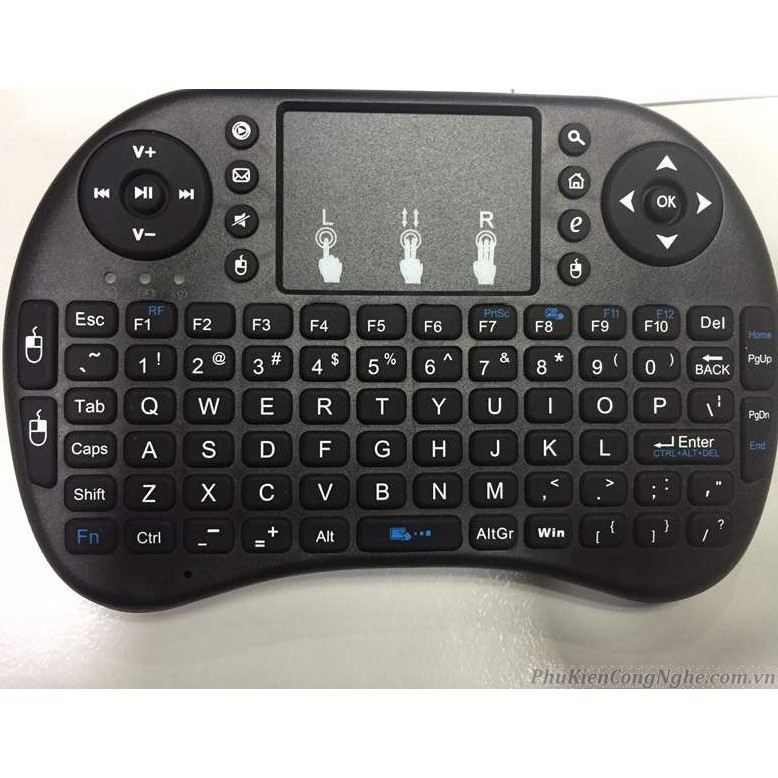Bàn phím mini kèm chuột trong bàn phím UKB500 Chuột cảm ứng dùng cho tivi box ,máy tính