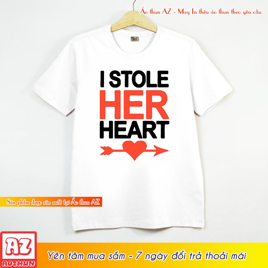 Áo thun Cặp Đôi Nam Nữ Couple Valentine AZ - Form Rộng BIGSIZE M547