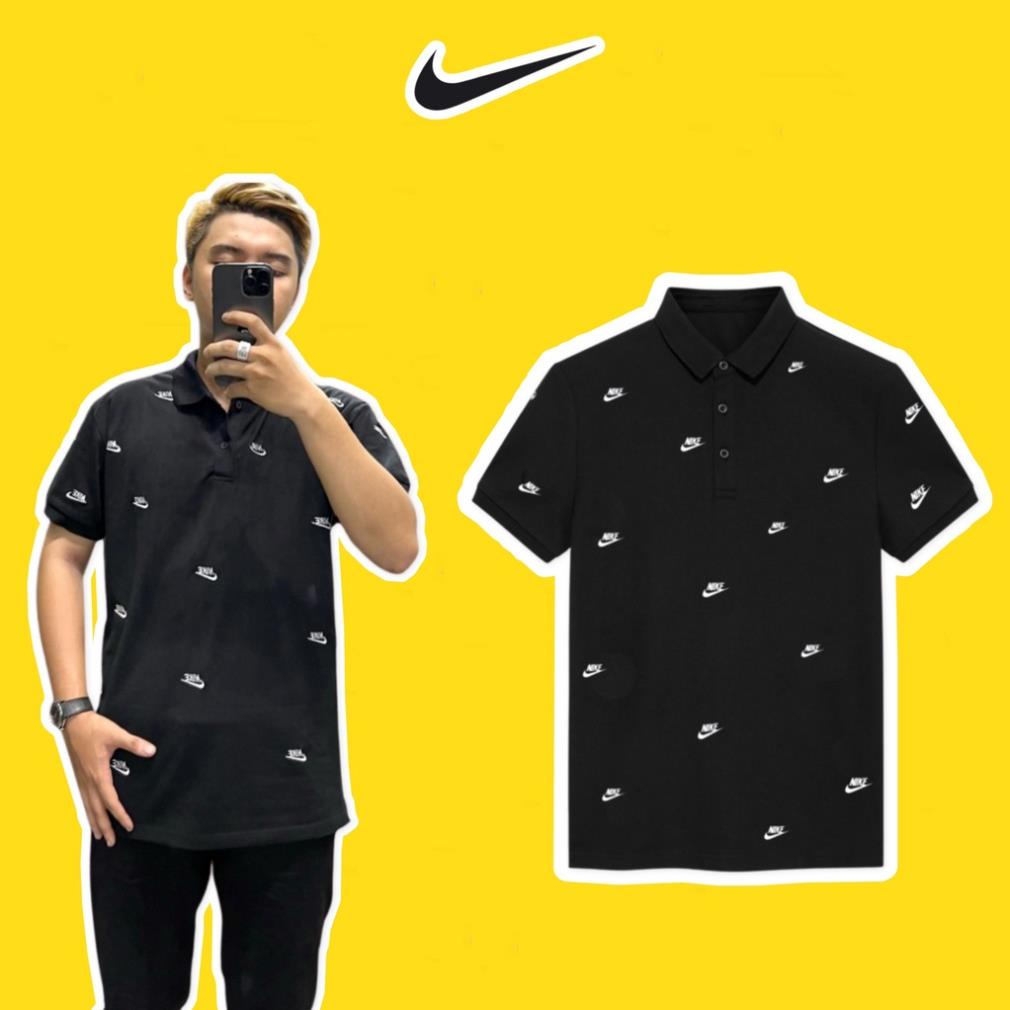 Áo thun Polo Nike Logo Thêu Nam Nữ Cổ Bẻ - Vải Vải Cá Sấu Cotton Lacoste Trẻ Trung Xịn !
