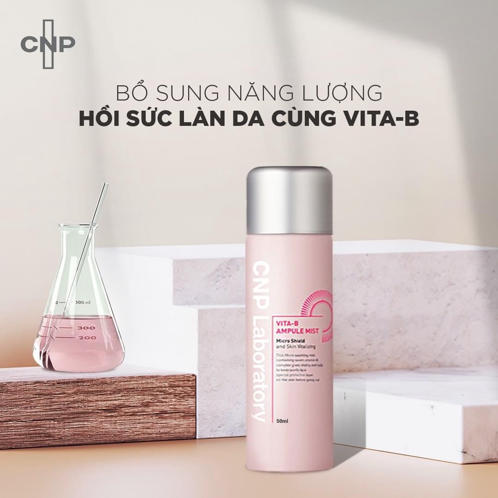 Xịt khoáng Vitamin B ngăn bụi mịn dưỡng da CNP Laboratory Vita-B Ampule Mist 50ml - AB AUTHENTIC