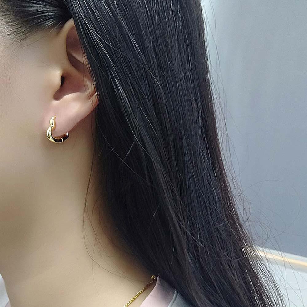 Bông Tai Dạng Vòng Hình Trái Tim Thời Trang Cho Nữ