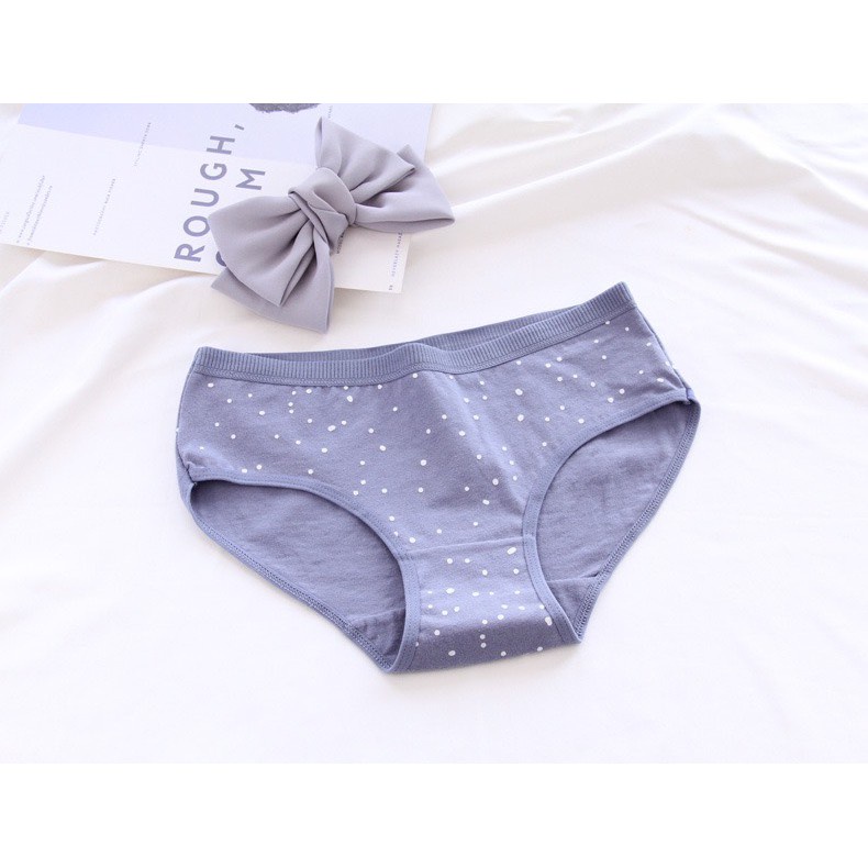 Quần Lót Nữ - Quần Lót Nữ Cotton thoáng mát màu nhã nhặn hình gấu dễ thương đáng yêu DAN STORE MÃ 0745