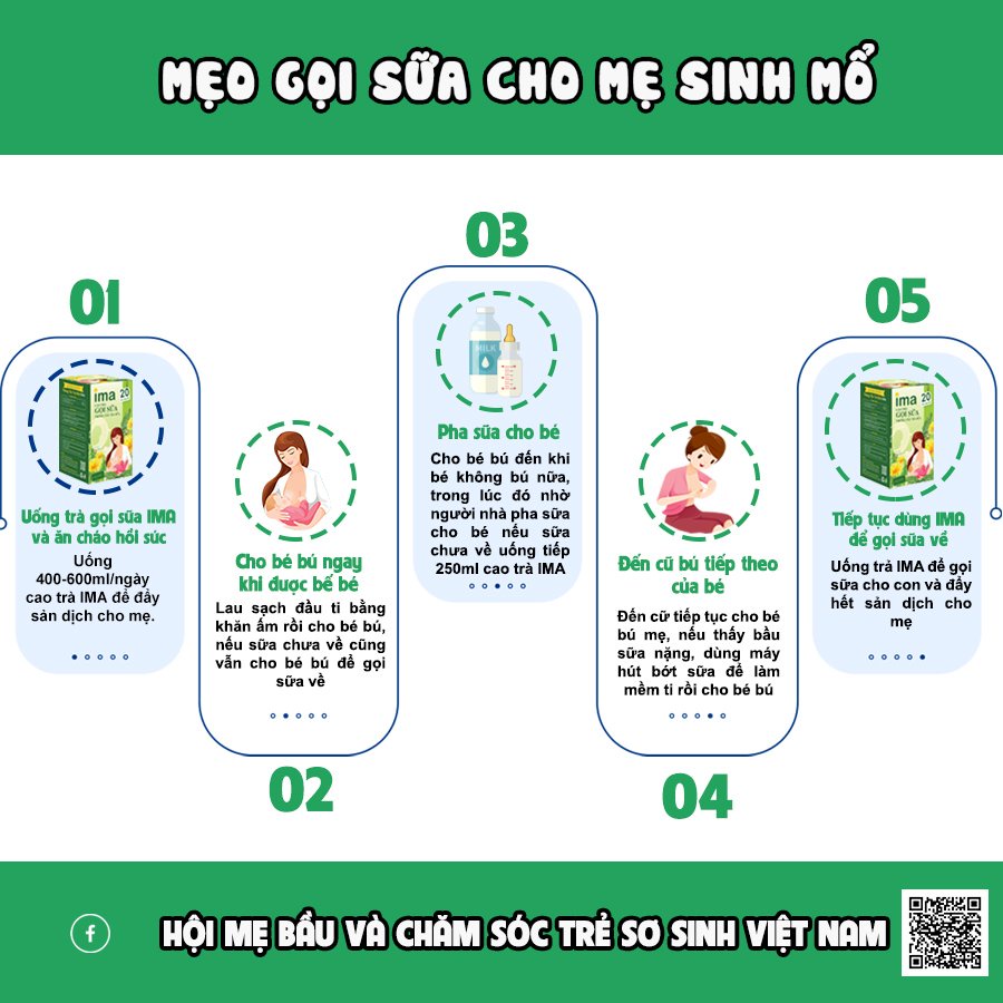 Cao Trà Lợi Sữa IMA - Gọi Sữa - Kích Sữa Sau Sinh Mổ/Sinh Thường - Cao Trà Bồ Công Anh Thiên Nhiên 100%
