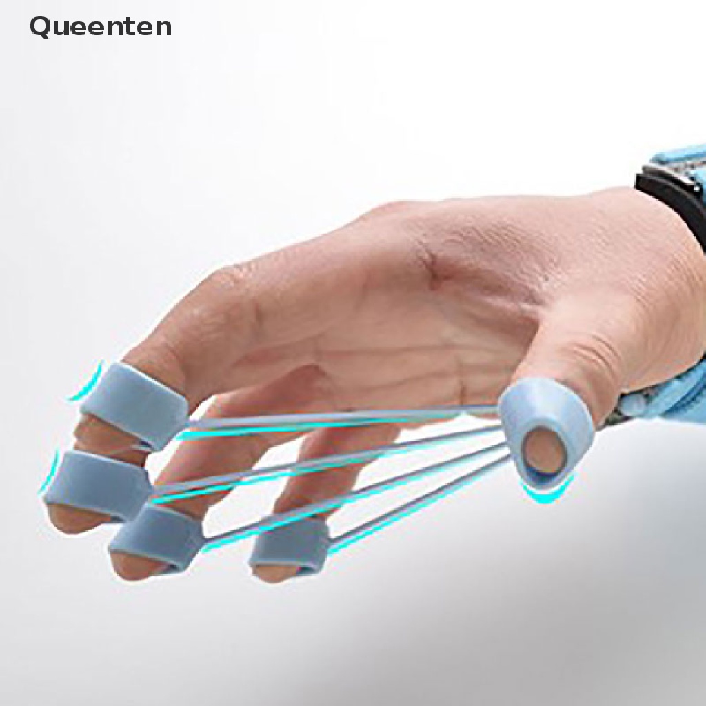Queenten Finger Gripper Strength Trainer Hand Yoga Resistance Band Finger Training Device QT