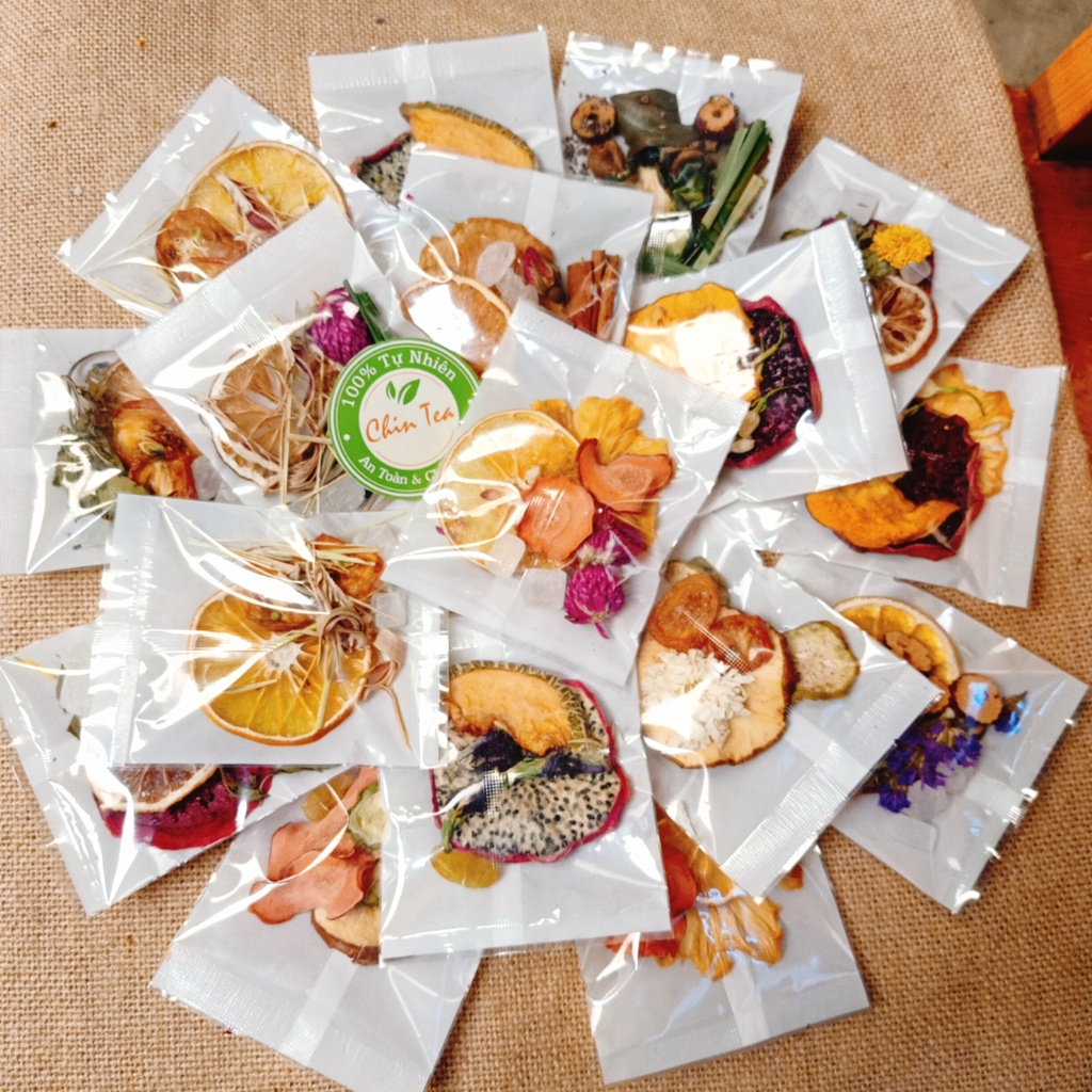 💥  TRÀ DETOX HOA QUẢ VIP MIX HOA THẢO MỘC + ĐƯỜNG PHÈN SẴN