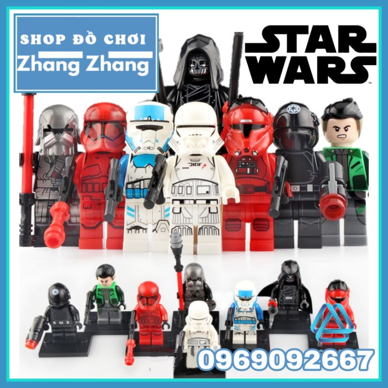 Đồ chơi Xếp hình Star Wars gồm Death Star Gunner - Kazuda Xiono - Sith Trooper - Elrik Vonreg Minifigures WM6083