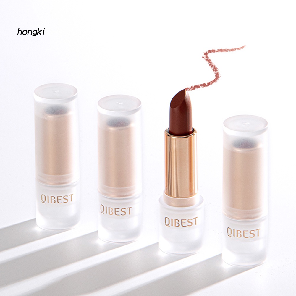 [Hàng mới về] Son môi trang điểm QIBEST dưỡng ẩm không phai màu lâu trôi