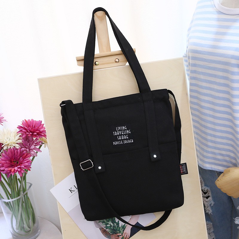 [Mã FASHIONT4WA2 giảm 10K đơn từ 50K] TÚI TOTE LIVING, TÚI VẢI CANVAS ĐỰNG A4 MẪU MỚI TN70