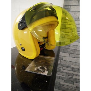 Kính GRS bubble lồi - 3 khuy cho mũ bảo hiểm 3/4 đầu (không kèm mũ)