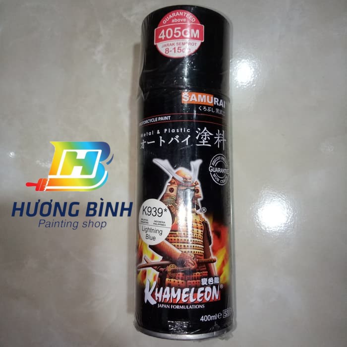 Sơn xịt SAMURAI màu Xanh Sáng - K939 (400ml)