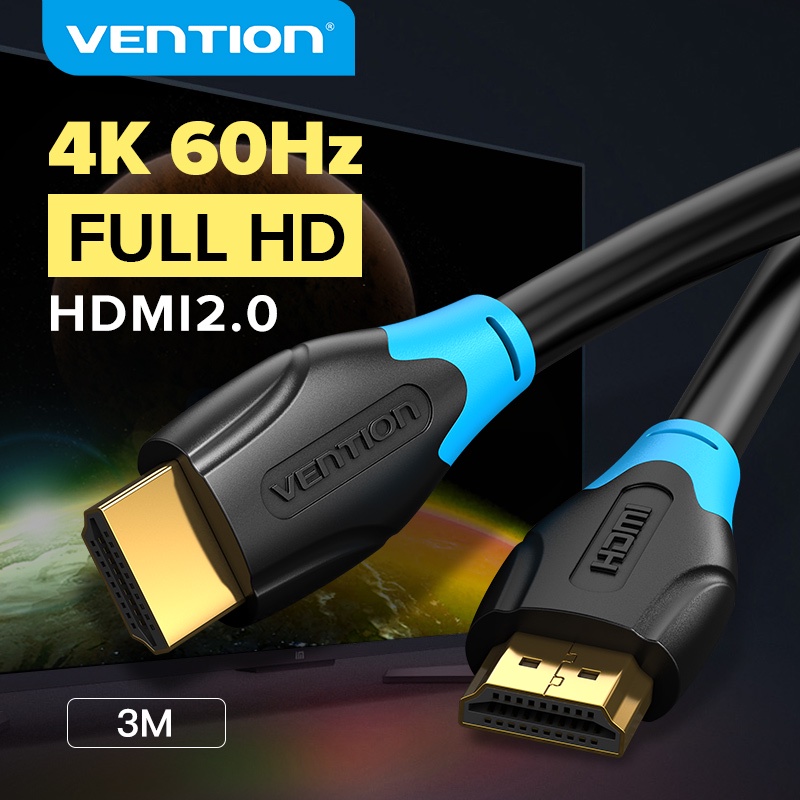 Dây HDMI Ugreen 1m 3m 5m, Cáp HDMI to HDMI chuẩn 2.0 4k 60Hz Ugreen HD104, Vention BH 18T