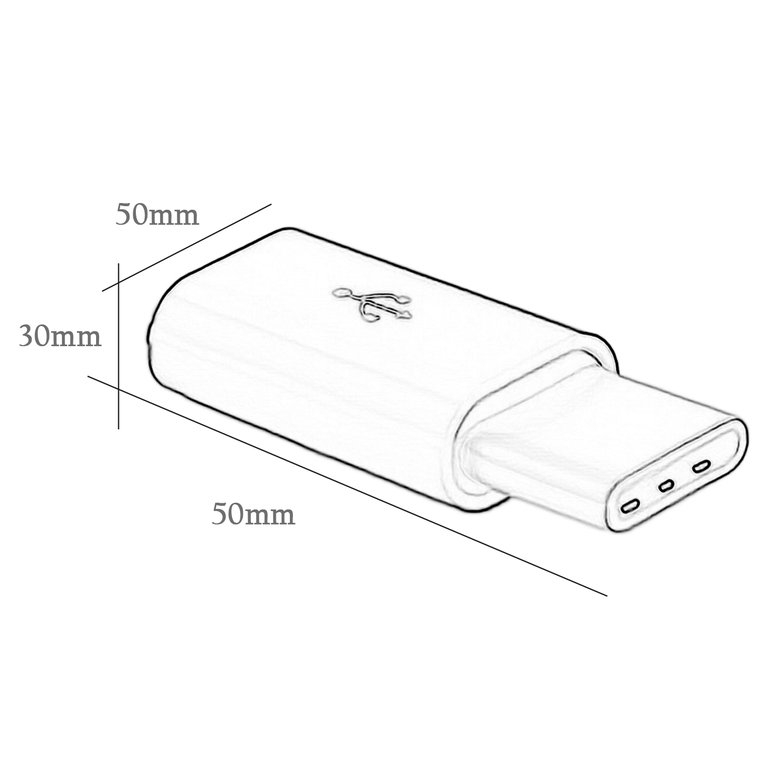 【stock】USB 3.1 Type-C to Micro USB Male to Female Mini Portable Type C Converter