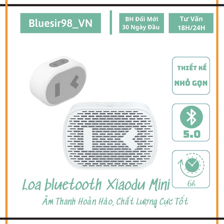 Loa bluetooth không dây mini Xiaodu-SDA nhỏ gọn trang bị mic thoại âm thanh tốt tương thích mọi thiết bị