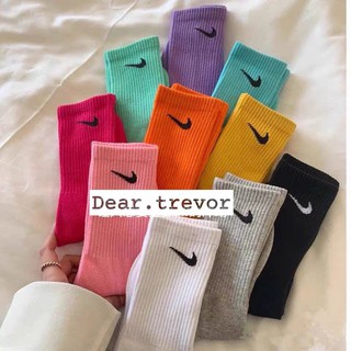 [Combo 2 đôi]Tất/Vớ Nike 10 màu thể thao cao cổ nam nữ hàng siêu đẹp cotton -TRE26-DearTrevor