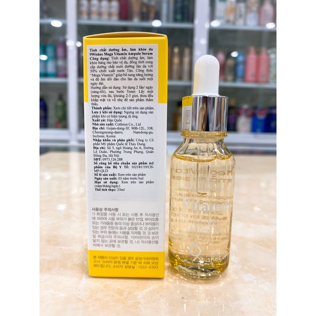 Tinh Chất Dưỡng Da 9 Wishes Ampule Serum Hàn Quốc 25ml