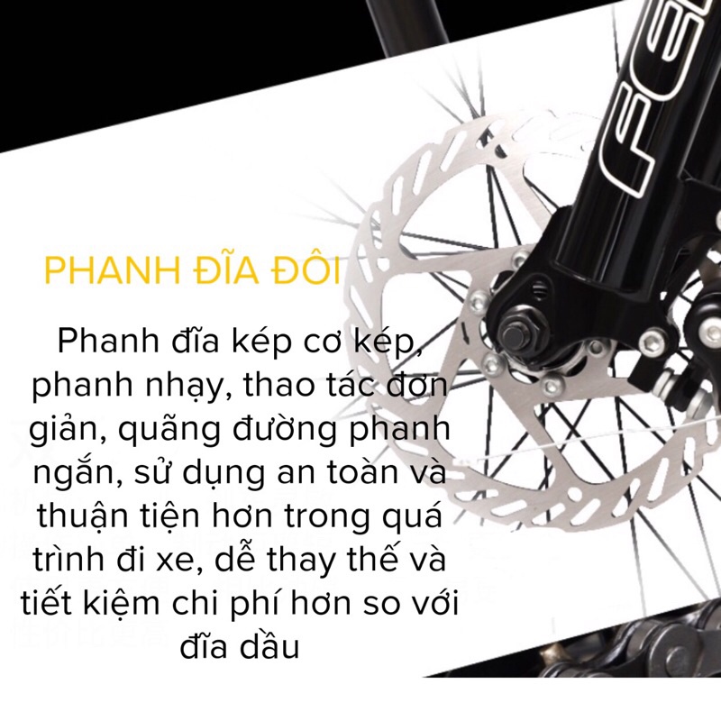 Xe đạp thể thao  FENG mẫu xe đạp dành cho mọi lứa tuổi