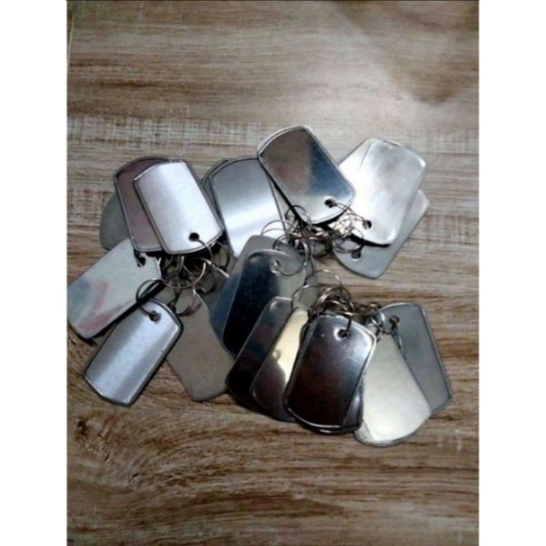 Móc khóa thẻ bài cạo gió inox tiện lợi - Đại Sỉ