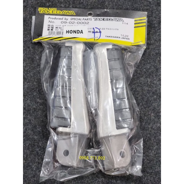 Bộ gác chân nhôm tem cánh chim gắn xe yamaha và honda