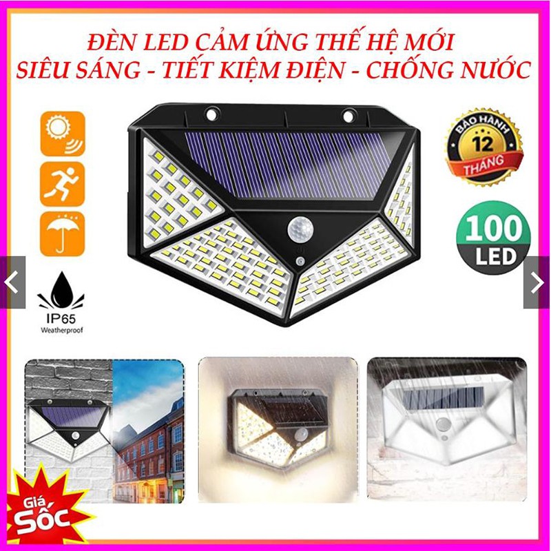 Hàng Mới Về Đèn Led Năng Lượng Mặt Trời Ever Bright Tiết Kiệm Điện Chống Thấm Nước 20 Bóng