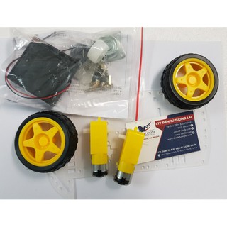 Bộ Kit Khung Xe Robot 3 Bánh - tự lắp ráp (DIY)