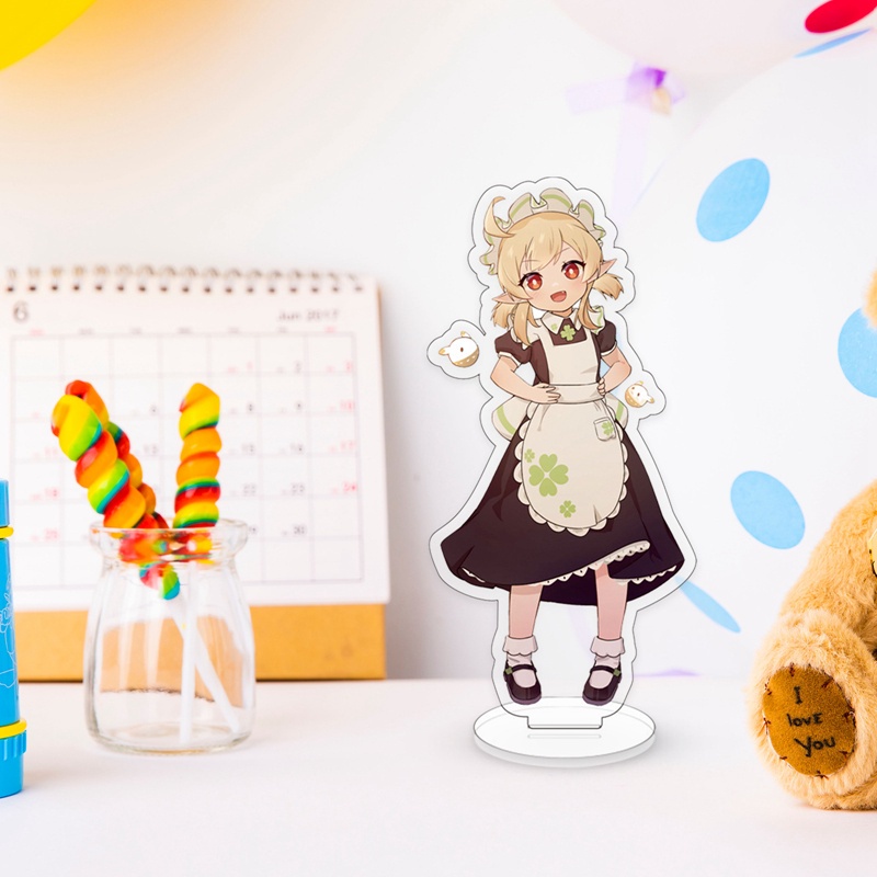 Tmdbyx Giá đỡ mô hình nhân vật anime Genshin Impact bằng acrylic dễ thương để bàn trang trí