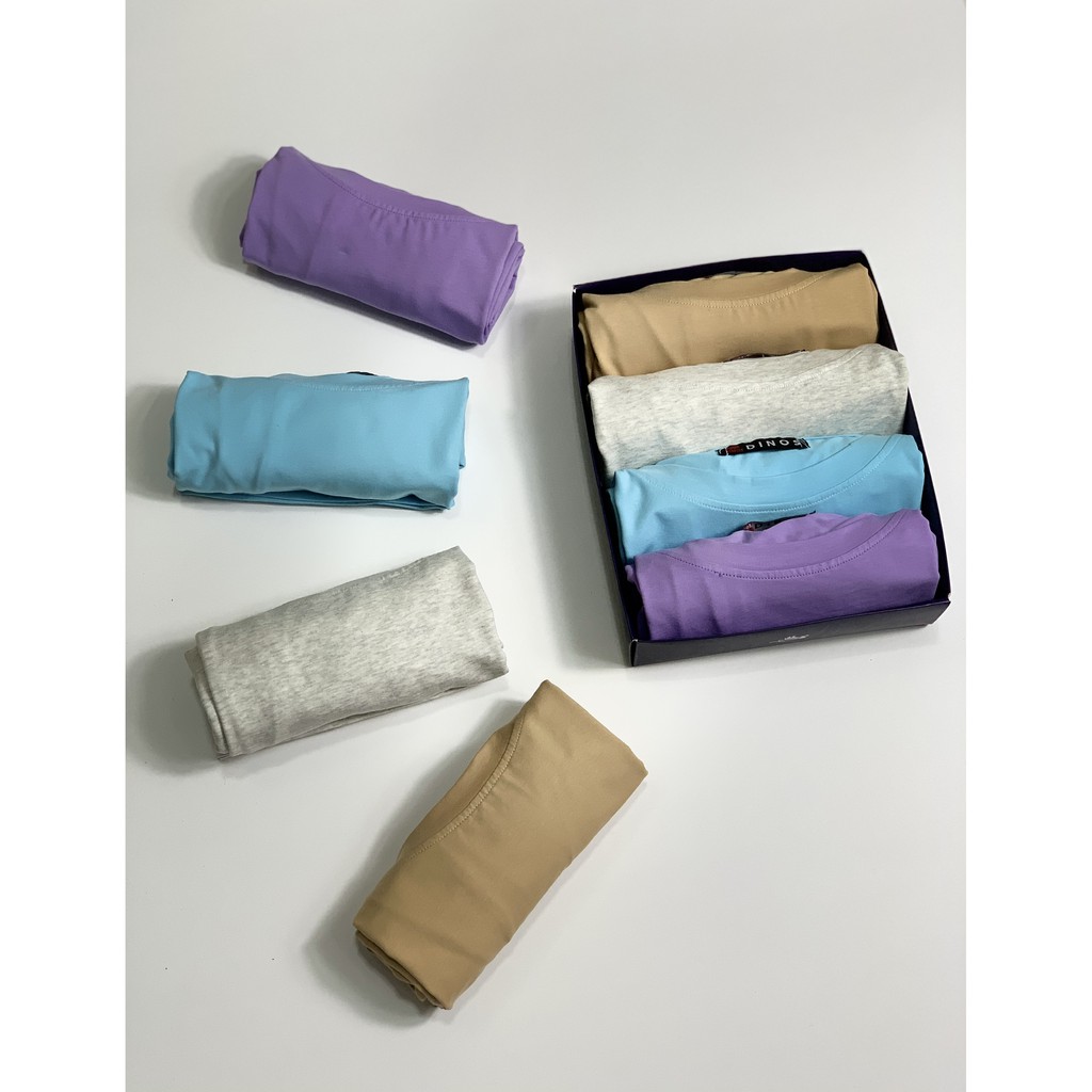 Áo phông nữ cổ tròn trơn form rộng tay lỡ Oversize basic Cotton Spandex