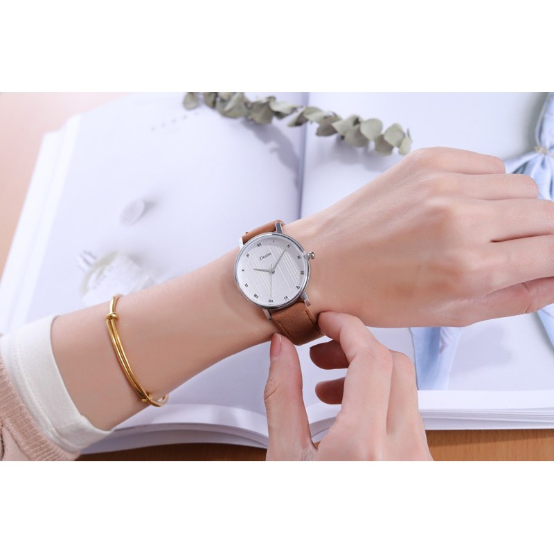 ĐỒNG HỒ NỮ XINSLON XSL618-4 DÂY DA CỰC ĐẸP AH436