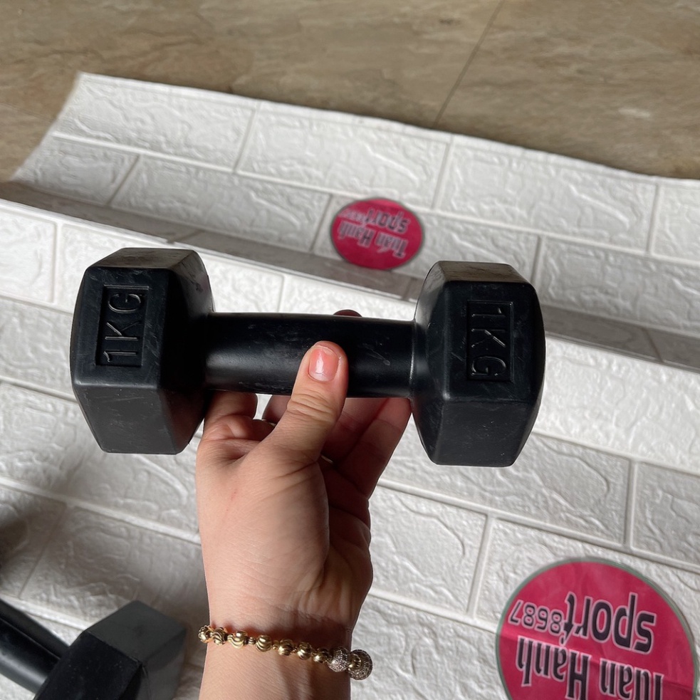 Tạ tay từ 1,5kglàm từ nhựa cao cấp,tạ đặc ruột