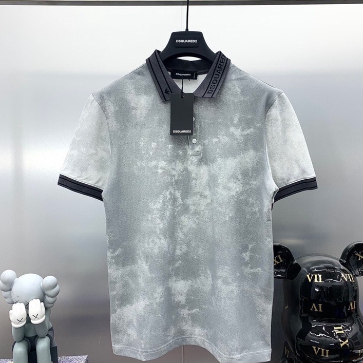 Áo Polo nam 3D cổ DQ PL16 chất liệu cotton cá sấu thiết kế sang trọng phong cách quý tộc thời thượng