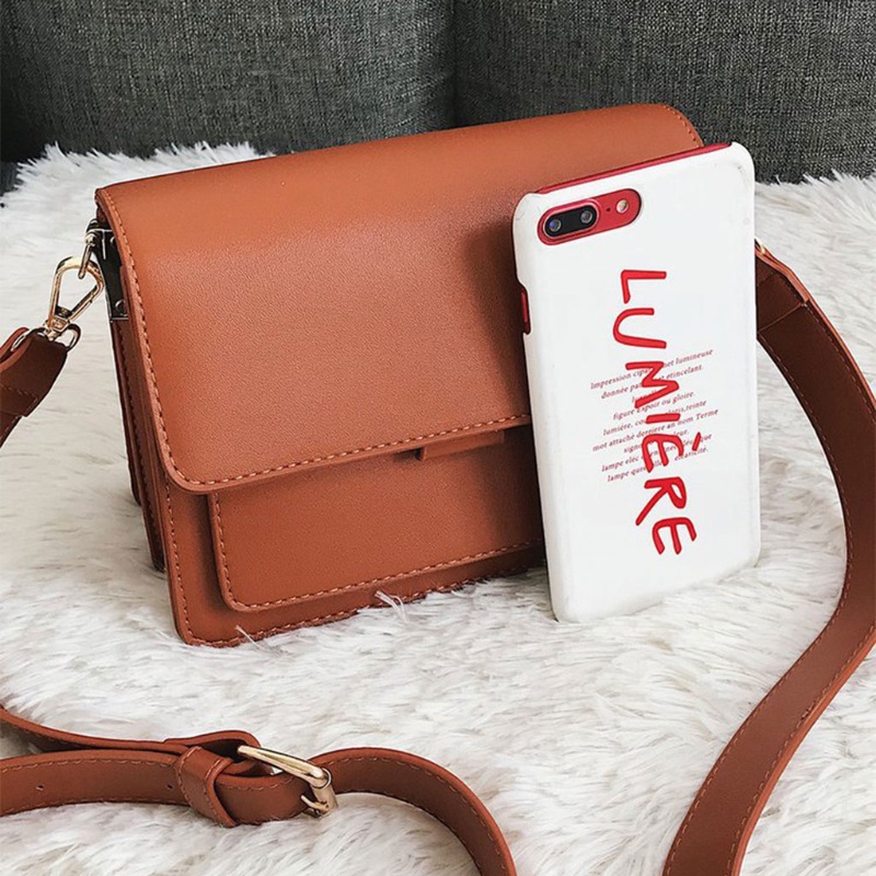 Túi Đeo Chéo Vai Bằng Da Có Dây Điều Chỉnh Thời Trang Dành Cho Nữ