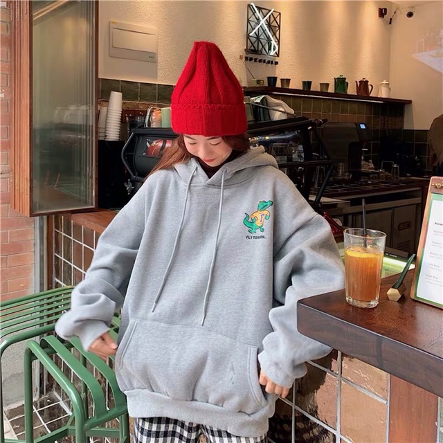 (ORDER-sẵn xanh M)Áo Hoodie in hình khủng long nỉ siêu yêu | BigBuy360 - bigbuy360.vn