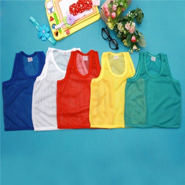 Áo ba lỗ bé trai bé gái thun lưới mùa hè hàng xuất xịn