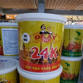 Nhũ vàng 24K hệ nước hạt nhỏ Okay