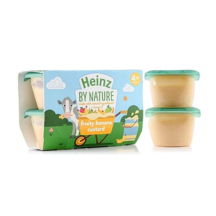 Váng sữa Heinz By Nature dạng hủ lốc 4 hủ 4x100g cho bé