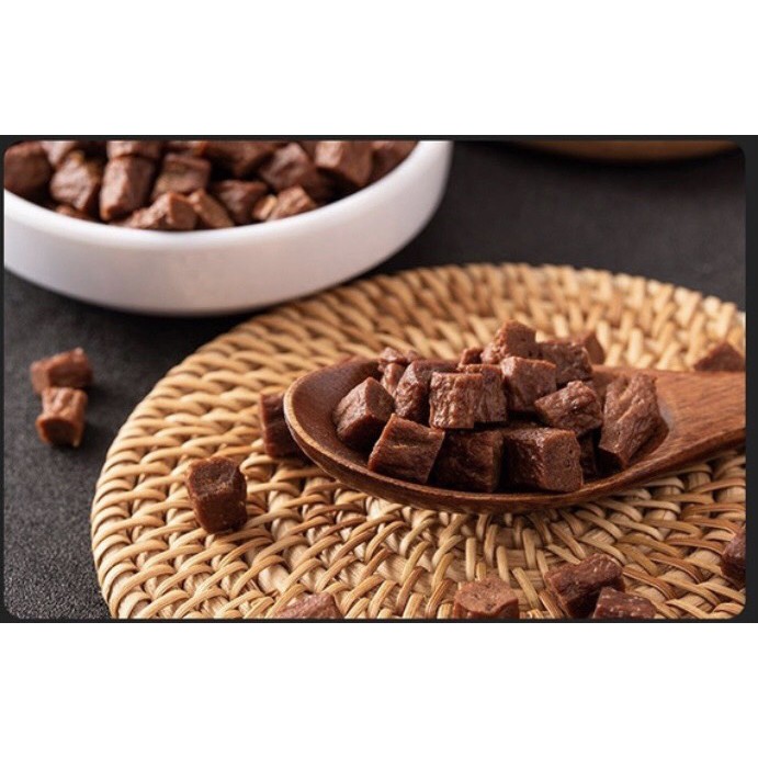 Bánh thưởng thịt bò cho chó bổ sung protein cao cấp 100g
