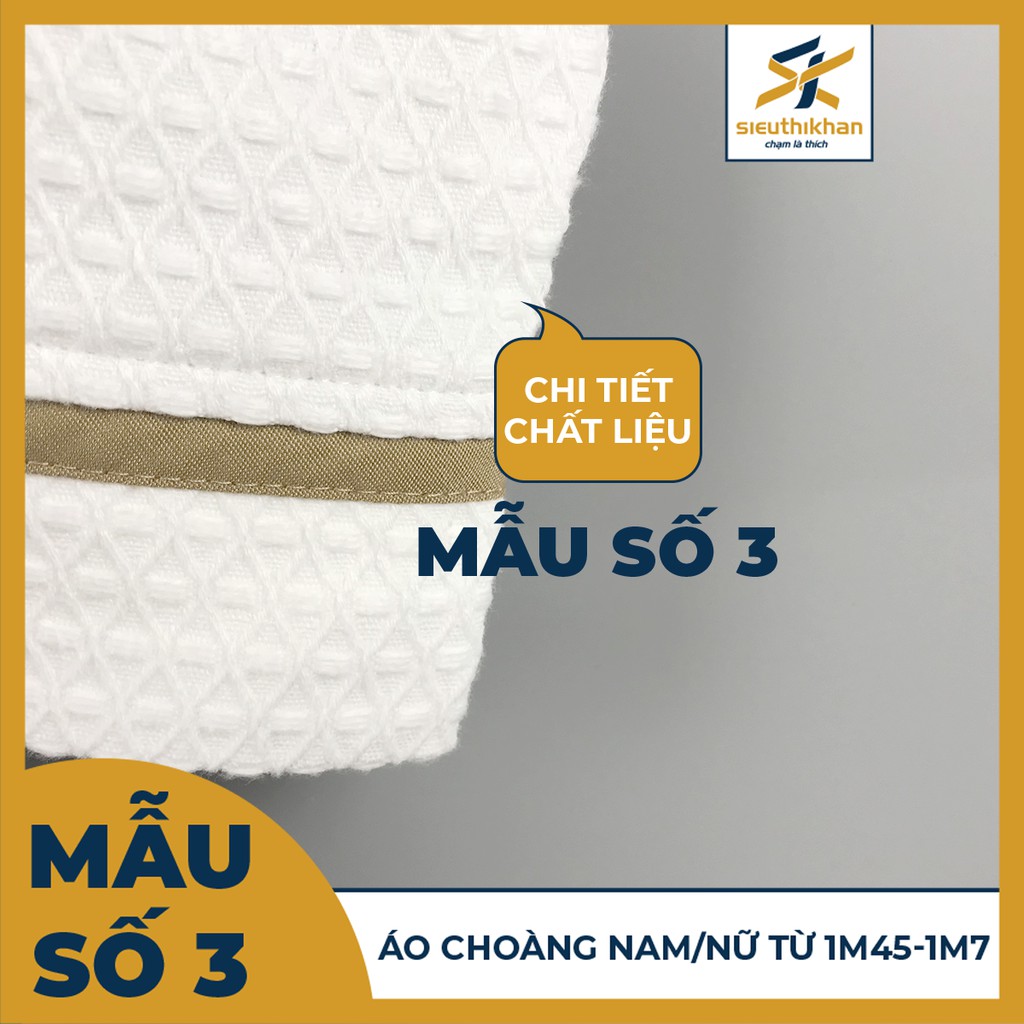 Áo choàng tắm cao cấp 100% cotton thấm nước cho Nam/Nữ - NBR8