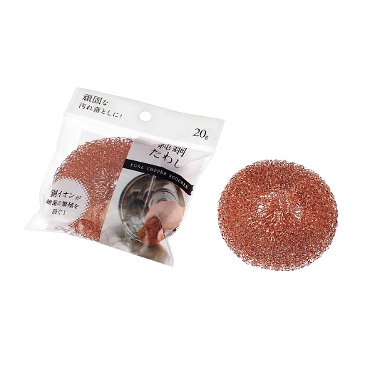 Dụng cụ cọ xoong nồi bằng đồng Echo Metal hàng nhập từ Nhật Bản