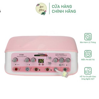 Máy Chăm Sóc Da 5 In 1 Chức Năng Chính Hãng Ultrasonic Cho Trong Spa Phun Sương Hút Mụn Điện Di Tím Đốt Nốt Thải Chì