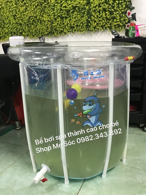 (sale sốc) Bể bơi thành cao Chính hãng Doctor dolphin 80cm